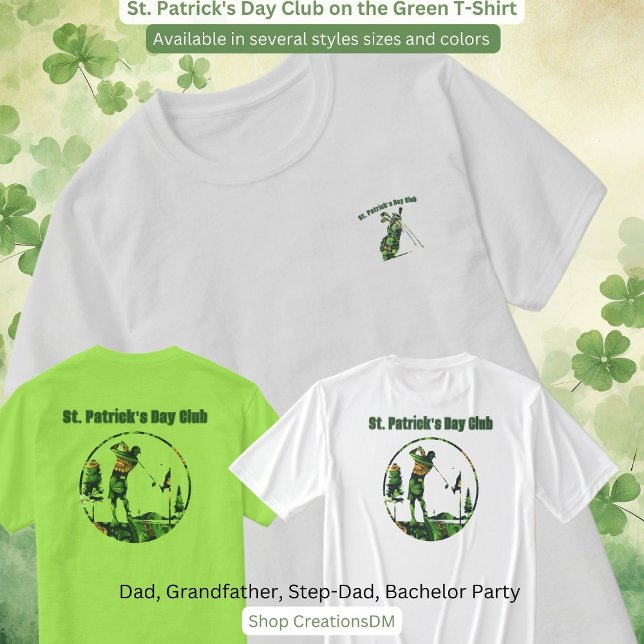 Club del Día de San Patricio en la camiseta verde (Subido por el creador)