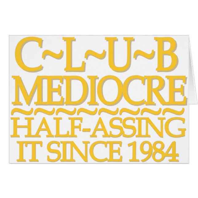 Club Mediocre Gold (Anverso (Horizontal))