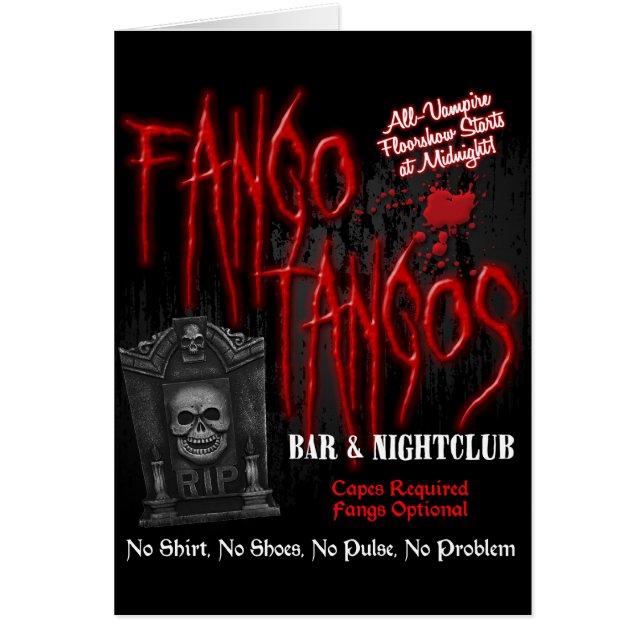 Club nocturno del vampiro de los tangos de Fango (Frente)