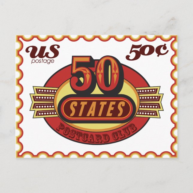 Club postal de 50 estados (Anverso)