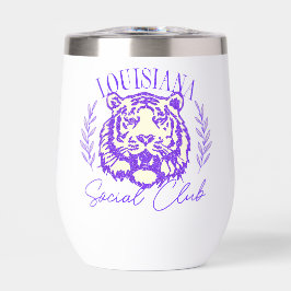 Club social Cute Retro Louisiana Tumbler de vino