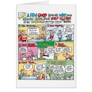 Clubs de golf en el garaje