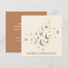 Cluster de estrellas boho de Navidad