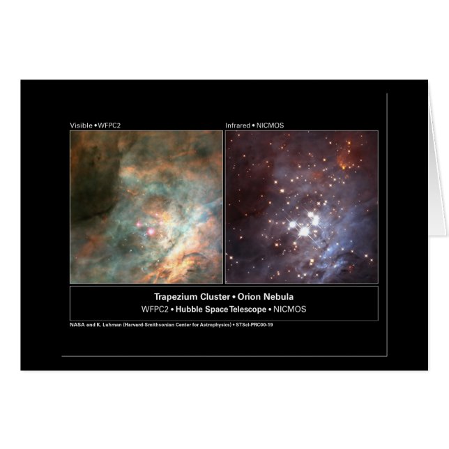 Clúster de Trapecio Telescopio Hubble (Anverso (Horizontal))