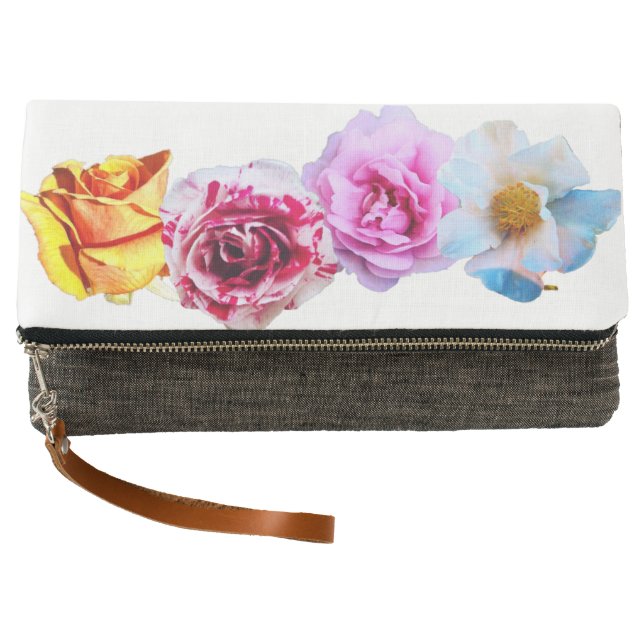 Clutch Embrague de la flor de Ombre (Anverso)