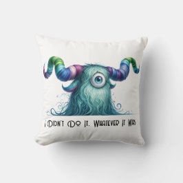 Clyde - Cojín decorativo de un monstruo tuerto