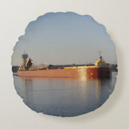 Clyde S. VanEnkevort & Erie Trader almohada redond