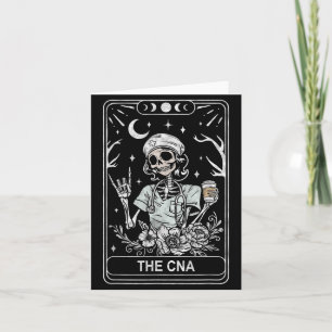 CNA Skeleton Enfermera Certificada Tarjeta Tarot I