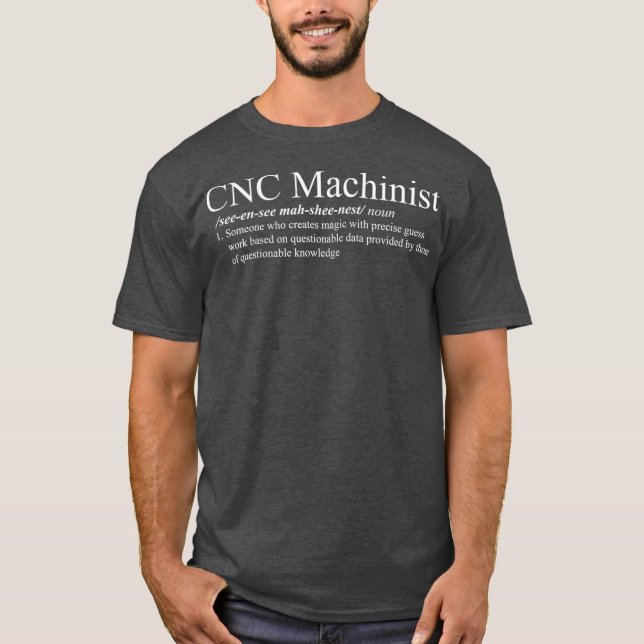 CNC Camisa de definición de maquinista (Anverso)