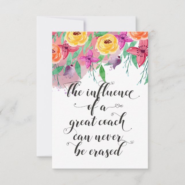 Coach gracias regalo Coach aprecio Regalo (Anverso)