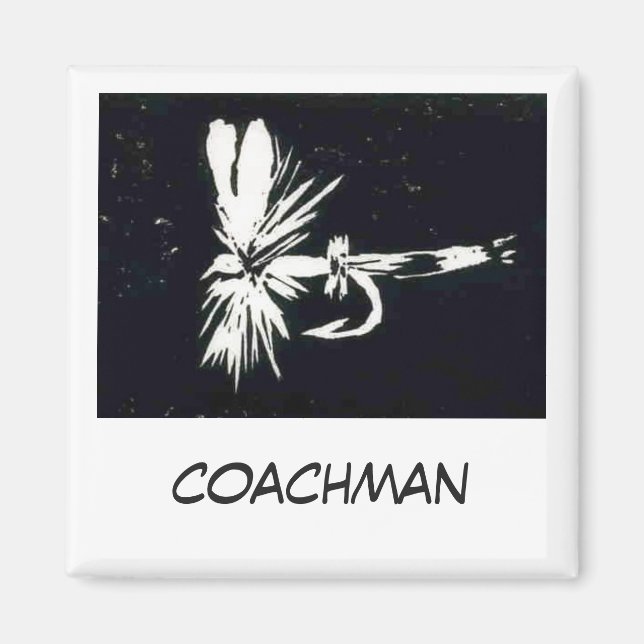 "Coachman" imán de pesca de mosca (Frente)