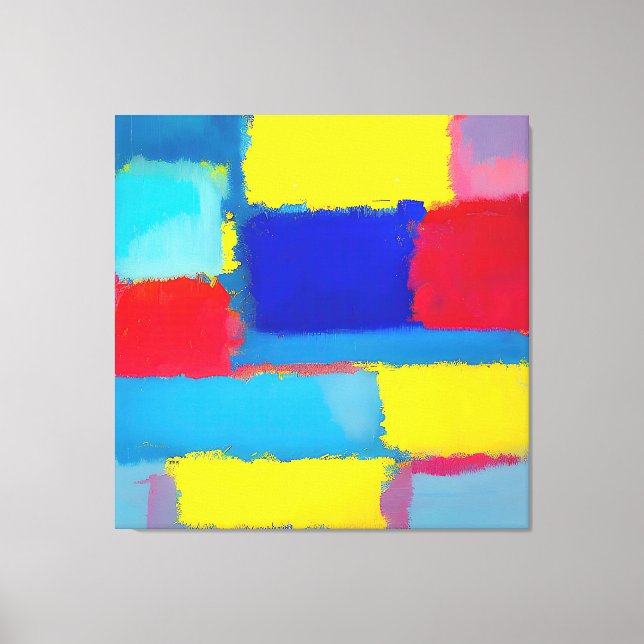 "Cobalt Carnival" Arte Abstracto (Anverso)