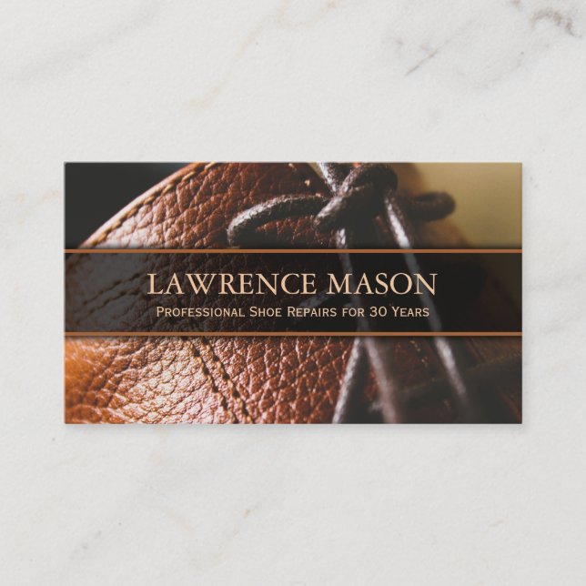 Cobbler / Cordwainer Photo of Shoe - Tarjeta de pr (Anverso)