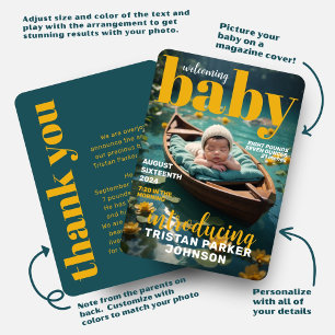 Cobertura de la revista Negrita Anuncio de Nacimie