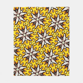 Cobertura polar Jimette Diseño amarillo blanco