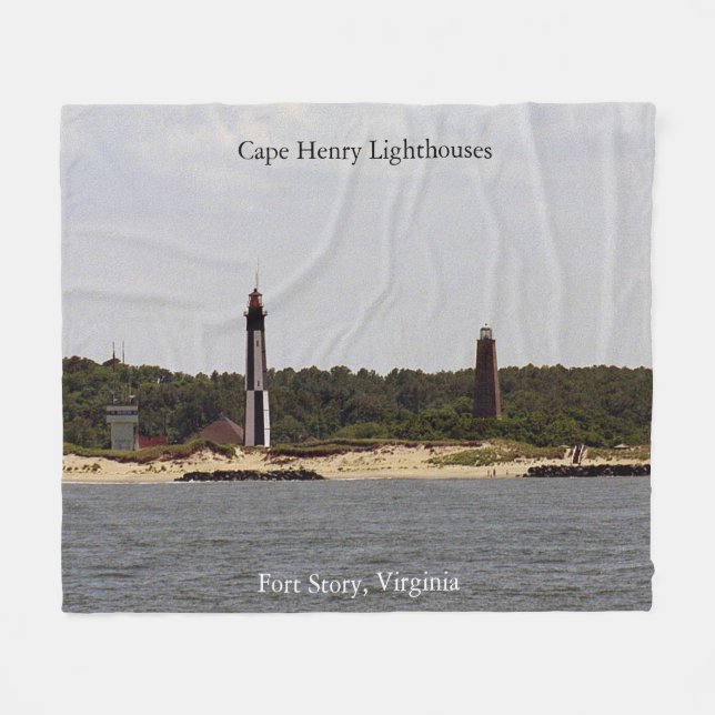 Cobija de los faros de Cape Henry (Frente (Horizontal))