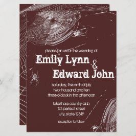 Cobwebs y la invitación a la boda de las arañas bl