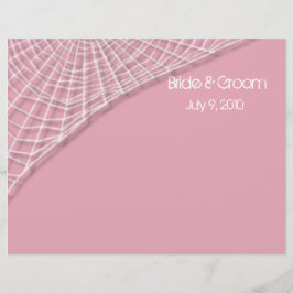 Cobwebs y Spiders Blancos Programa de Bodas Dobles