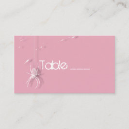 Cobwebs y tarjeta de mesa de arañas blancas