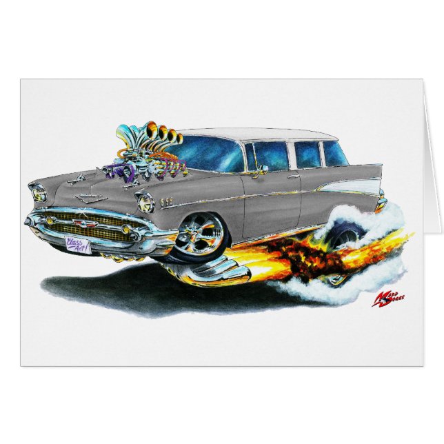 Coche 1957 de la plata del nómada de Chevy (Anverso (Horizontal))