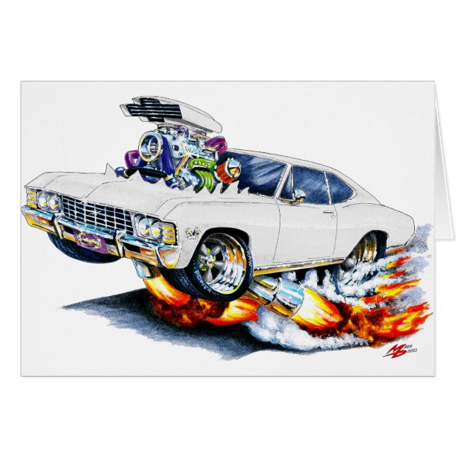 Coche 1965-66 del blanco del impala (Anverso (Horizontal))