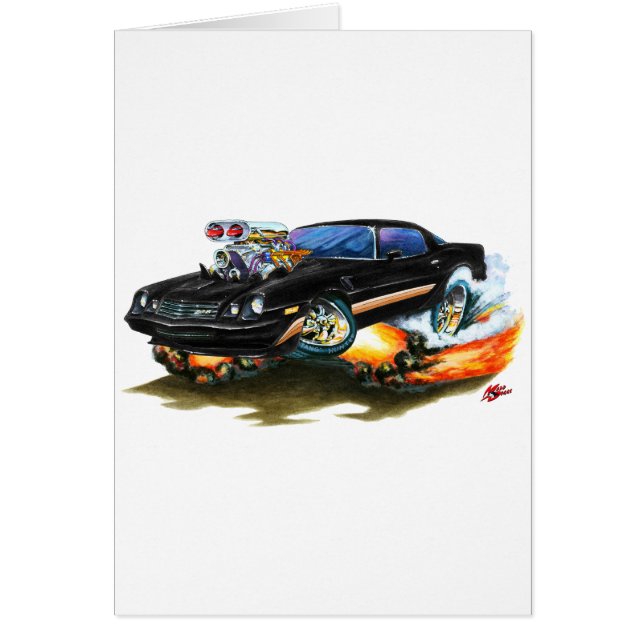 Coche 1979-81 del Negro-Oro de Camaro Z28 (Frente)