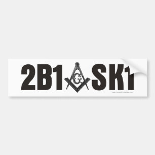 Coche 2B1ASK1 - Pegatina para el parachoques