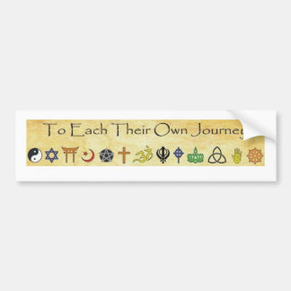 Coche A cada su propia pegatina para el parachoques del