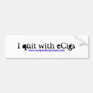 Coche Abandoné con los eCigs - pegatina para el
