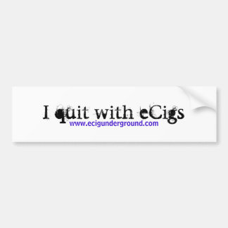 Coche Abandoné con los eCigs - pegatina para el