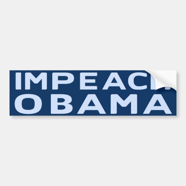 Coche Acuse a la pegatina para el parachoques de Obama (Frente)