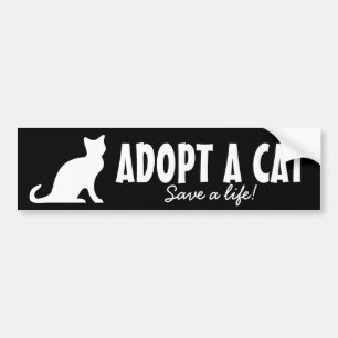 Coche Adopte un bienestar animal de la pegatina para el