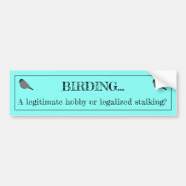Coche Afición de Birding o pegatina para el parachoques