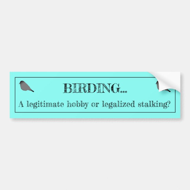 Coche Afición de Birding o pegatina para el parachoques (Frente)