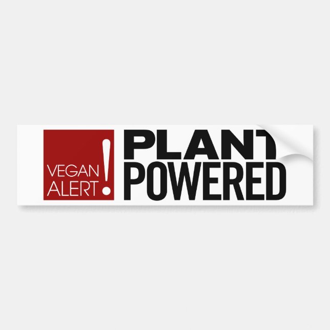 Coche ¡Alarma del vegano! Pegatina para el parachoques (Frente)