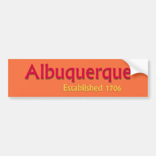 Coche Albuquerque estableció a la pegatina para el