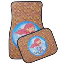 Alfombrilla de auto de coches Mermaid brown y nara