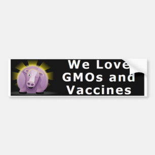 Coche Amamos los GMOs y a la pegatina para el