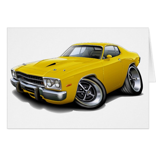 Coche amarillo 1973-74 del Roadrunner (Anverso (Horizontal))