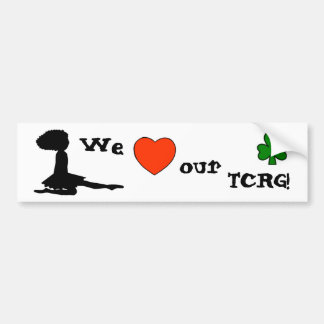 Coche Ame nuestro TCRG - pegatina para el parachoques