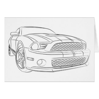 Coche americano del músculo