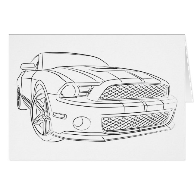 Coche americano del músculo (Anverso (Horizontal))