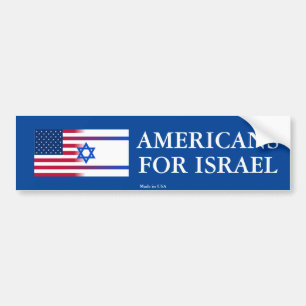 Coche Americanos de Favorable-Israel para la pegatina