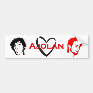 Coche Amo a la pegatina para el parachoques de Ajolan