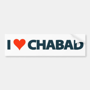 COCHE AMO A LA PEGATINA PARA EL PARACHOQUES DE CHABAD
