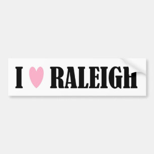 COCHE AMO A LA PEGATINA PARA EL PARACHOQUES DE RALEIGH