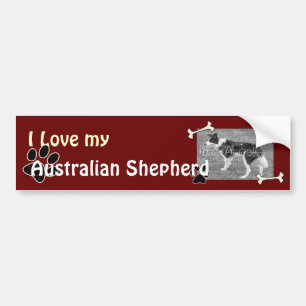 Coche Amo a mi pegatina para el parachoques australiana
