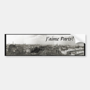 Coche "Amo París!" Pegatina para el parachoques