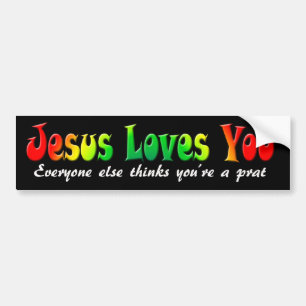 Coche Amores de Jesús de la pegatina para el parachoque