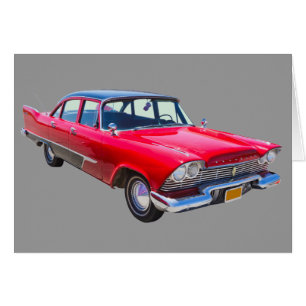 Coche antiguo clásico 1958 de la col rizada de